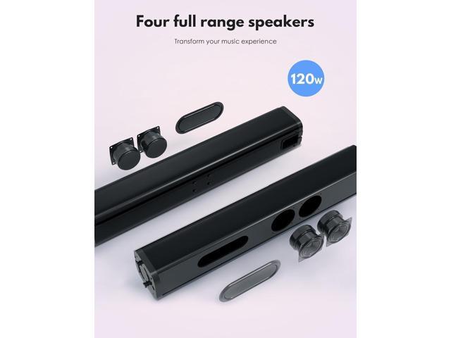 2 in 1 Separable Sound Bar for Smart TV with Subwoofer, Bluetooth 5.0 Surround Sound System for Home Theater, ARC/Optical/Aux/USB TV Speaker,...