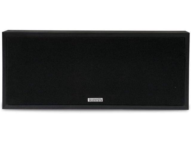 Acoustic Audio Psc-43 Dual 4' 2-Way Center Channel Loudspeaker 150 Watt - Black Ash Finish