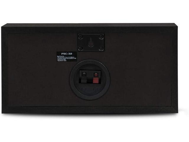 Acoustic Audio PSC-32 Center Channel Speaker 125 Watt 2-Way Home Theater Audio, Black