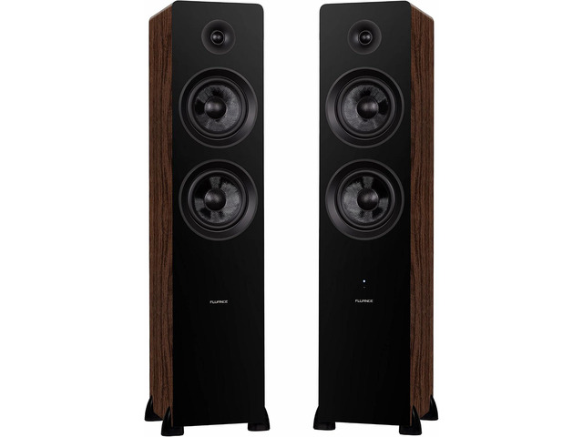 Fluance Ai81 Elite Powered 2-Way Floorstanding Tower Speakers, 150W Built-in Amplifier for 2.0 Stereo Music & Movie Listening, TV, Turntable, PC &...