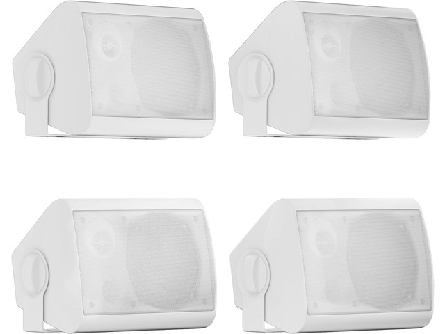 Herdio 5.25 Inches 600 Watts Passive Indoor Outdoor Speakers Wired Waterproof,Wall Mount Speakers with Loud Volume Suitable for Patio,Garden Home...