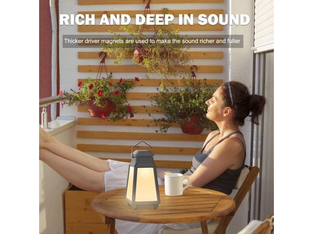 Inwa Outdoor Bluetooth Speakers, Wireless Speaker Sync Up to 100 Speakers, IPX5 Waterproof, Beat-Driven Light Show, Night Light, Compatibility with...
