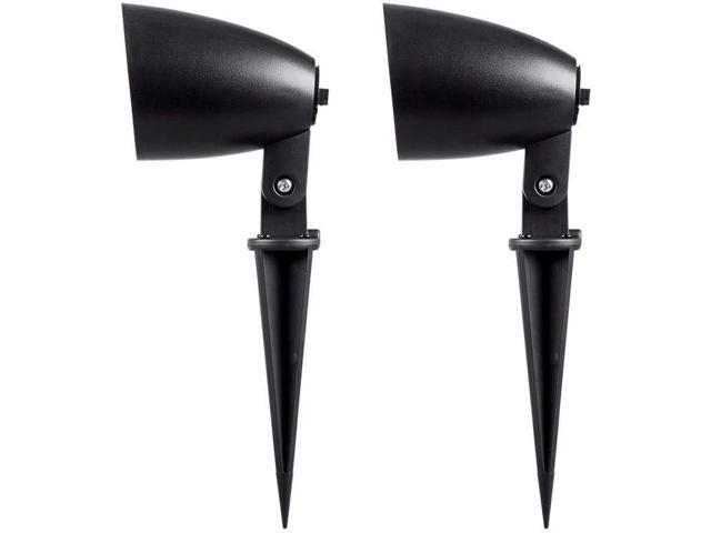 Monoprice Outdoor 2.5-inch Satellite Garden Speaker (Pair) - Sycamore Series