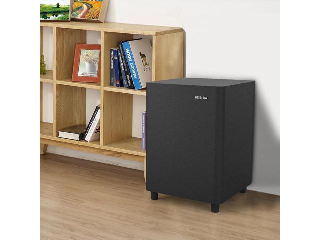 BESTISAN 6.5 Subwoofer, Powered Home Audio Sub woofer with Deep Bass in Compact Design, for Studio and Home Theater, Black,SW65C
