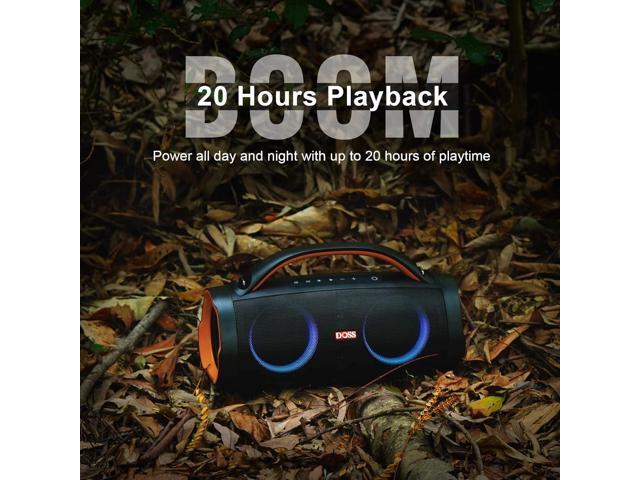DOSS Extreme Boom Pro Bluetooth Speaker with 100W Stereo Sound, Rich Bass, IPX6 Waterproof, 20H Playtime, Power Bank, Mixed Color Light, Portable...