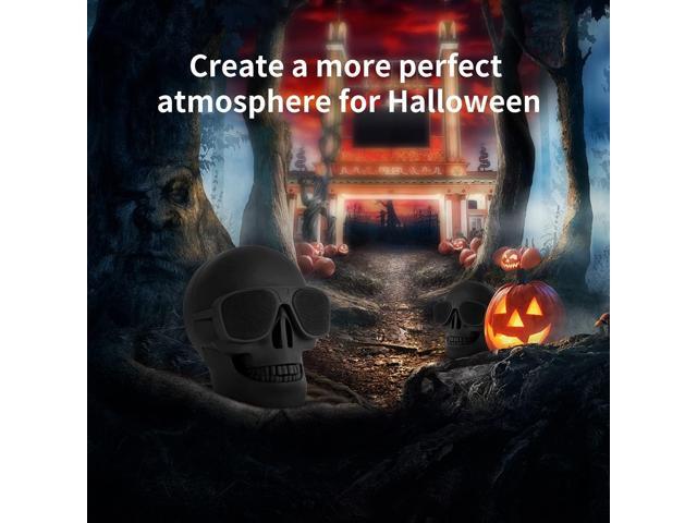 DORNLAT Skull Bluetooth Speakers, Portable Wireless Speaker Built-in Mic, Cool Creative Design Bass Stereo Speaker for Halloween, Party, Travel,...