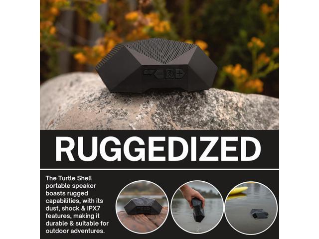 Outdoor Tech - Turtle Shell 4.0 Portable Rugged Wireless Bluetooth Speaker - 360 Degree Sound with Hi-Fi Audio - IPX7-Rated Waterproof, Dustproof,...