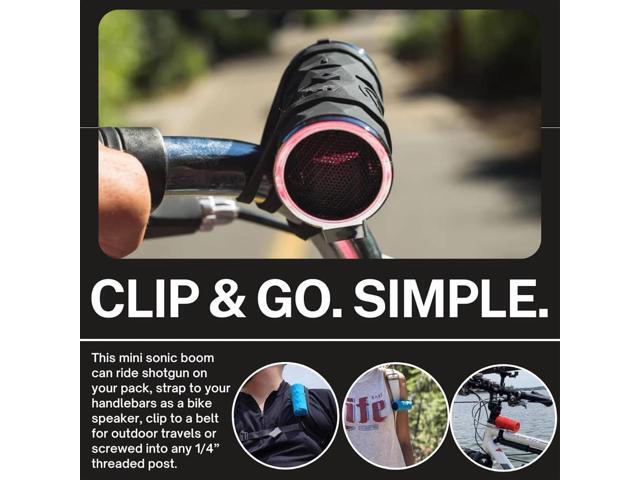 Outdoor Tech - Buckshot 2.0 Bluetooth Speaker, Red - Portable Speaker, Rugged Waterproof Wireless - Perfect for Biking, Boats, Camping, Hiking,...