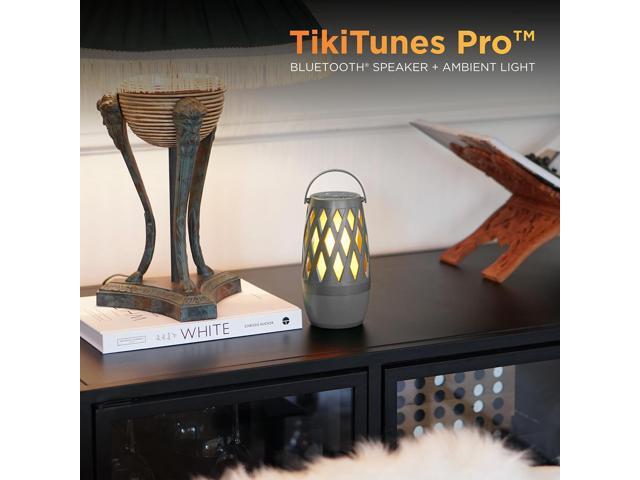 Limitless TikiTunes Pro Portable Bluetooth 10-Watt Speaker with 3-Mode LED Flame Light, Pair up to 100 Speakers, 4000 mAh Battery for...