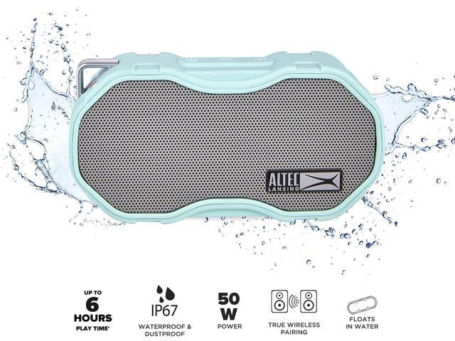 Altec Lansing Baby Boom XL - Waterproof Bluetooth Speaker, Wireless & Portable Speaker for Travel & Outdoor Use, Deep Bass & Loud Sound, 1 Pack, Mint