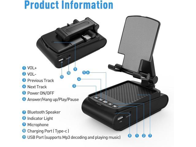 Birthday Gifts for Men, Cell Phone Stand with Wireless Bluetooth Speaker, Gifts for Dad Him Husband Boyfriend, Cool Gadgets for Men, Unique Gifts