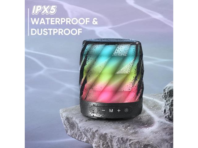 LFS Bluetooth Speakers - Premium 20W Sound Portable Wireless Speakers with TWS Bluetooth 5.0, LED Lights, Waterproof, 20H Playtime