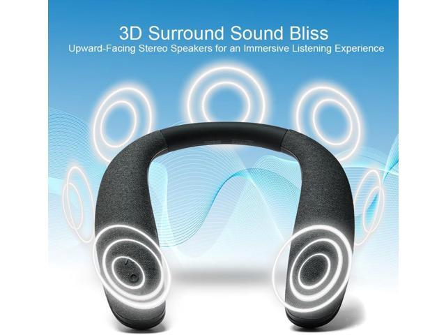 HomeSpot JY508 Wireless Neckband Speaker - 3D Stereo Sound, 12 Hrs Play Time, Low Latency for Gaming/TV, Type-C Quick Charging, Wearable Speaker...