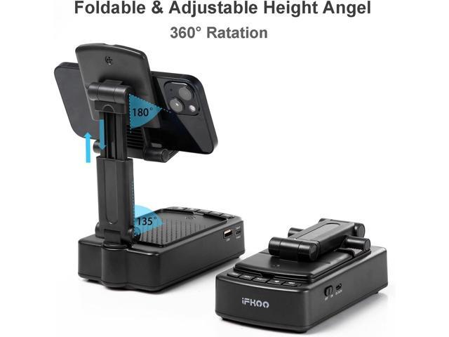 Gifts for Men Women, Phone Stand with Bluetooth Speaker BT5.3, Gifts for Him Dad Who have everything, Phone Holder with Wireless Speaker for...