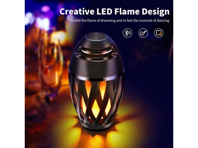 Flame Light Speaker, Led Flame Speakers Torch Atmosphere Bluetooth Speakers & Outdoor Portable Stereo Speaker with HD Audio and Enhanced Bass...