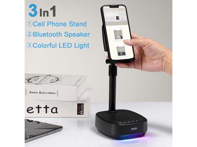 Gifts for Men Him, Cell Phone Stand with Wireless Speaker(7-11Height), Birthday Gifts for Men, Gifts Him, Phone Holder for iPhone/Android/Tablet,...