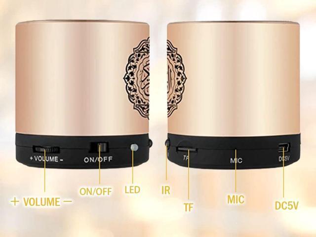 Ramadan Portable Digital Quran Speaker, Anlising Quran Speaker MP3 Player with Remote Control, Quran Translator, USB Rechargeable, 8GB FM Radio,...