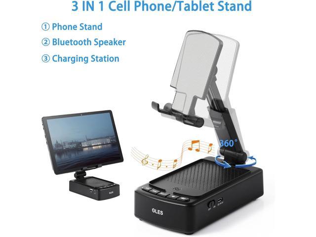 Gifts for Men, OLES Mobile Phone Stand with Bluetooth for Him Dad Women Who Want Nothing, Adjustable Tablet Holder with Wireless Speaker, Tech...