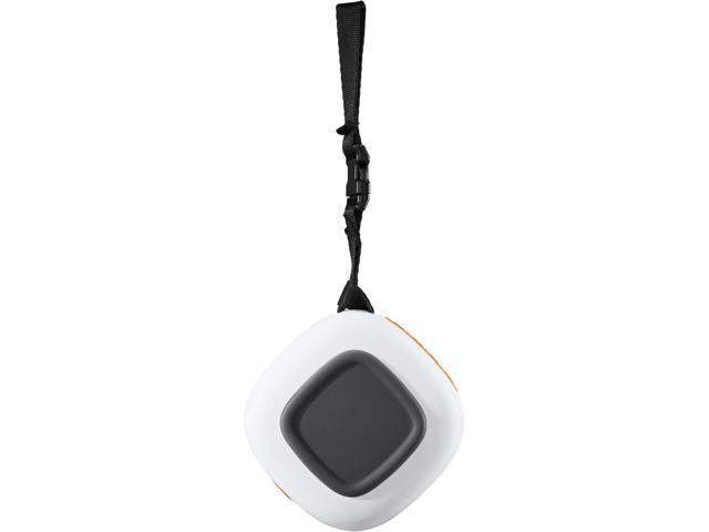 Bushnell Disc Jockey -Bluetooth -Speaker, Lightweight Disk Golf -Speaker with Distance to Basket -GPS, White/Orange, Small