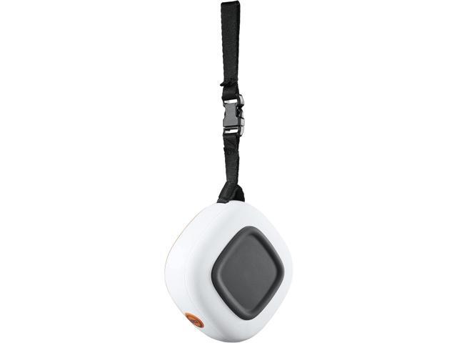 Bushnell Disc Jockey -Bluetooth -Speaker, Lightweight Disk Golf -Speaker with Distance to Basket -GPS, White/Orange, Small