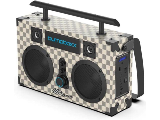 Bumpboxx Ultra Plus Retro Boombox with Bluetooth Speakers, Old School Boombox Up to 12-Hour Playtime & TWS Stereo Pairing, Rechargeable Lithium...
