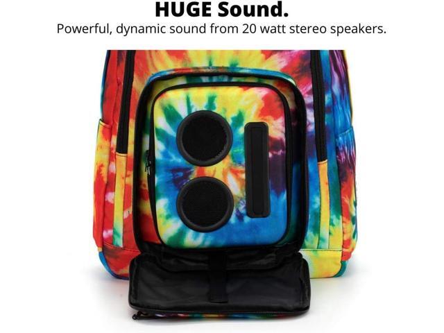 Super Real Business Bluetooth Speaker Backpack with 20-Watt Speakers & Subwoofer for Parties/Festivals/Beach. Rechargeable, Works with iPhone &...