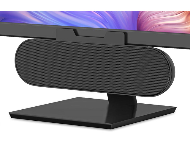 Computer Speakers for Desktop Monitor,Single USB Speakers for Desktop PC,Laptop Speaker with Loud Sound,Volume Control Easily Clamps to...