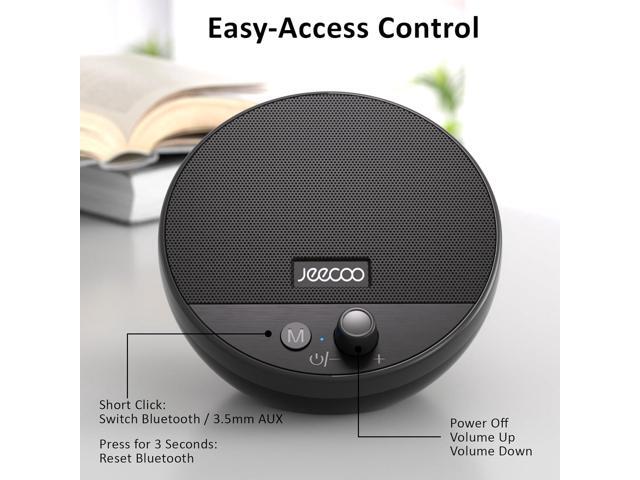 Jeecoo A10 USB Plug-N-Play Laptop Speakers Bluetooth Computer Speakers with Small & Portable, Easy-Access Volume Knob, Small Speaker with 3.5mm AUX...