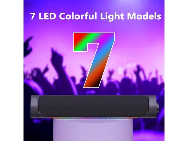 USB Computer Speakers for Desktop Pc,Bluetooth PC Speakers with Headphone Output,2 Ways Connect USB Powered Wired Speakers for Windows,Linux,Mac...