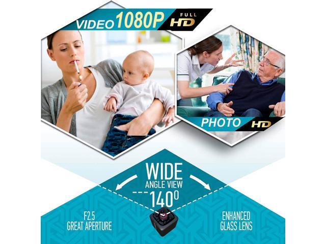Upgraded Mini Spy Camera 1080P Hidden Camera V2.0 - Portable Small HD Nanny Cam with Night Vision & Motion Detection - New Software - Hidden Spy...