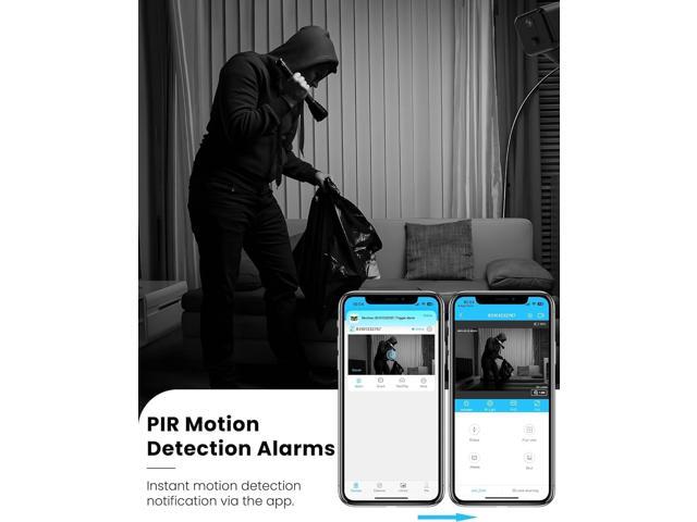 KinetCam Wireless Spy Camera Hidden Camera,Wi-Fi Small Camera for Indoor Security,4K HD,120-Day Standby Battery Life, Auto Night Vision, AI Motion...