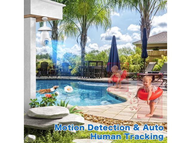 Noahcam Light Bulb Security Cameras Wireless Outdoor 5g, 2K Lightbulb Cameras for Home Security Outside, Eagle Eye Camera 360 for E27 Light Skoct...