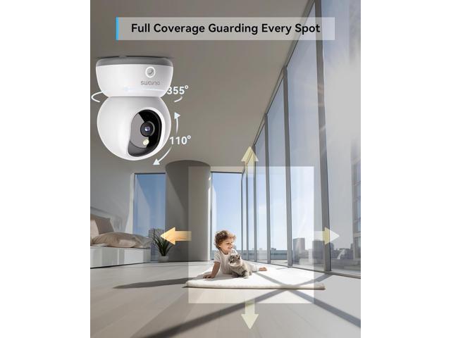 blurams Indoor Security Camera, 2K Pet Camera with 64GB SD Card, Dog Camera with Phone App, Color Night Vision, One-Touch Call, AI Motion...