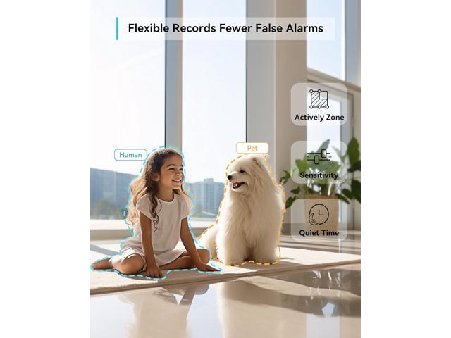 blurams Indoor Security Camera, 2K Pet Camera with 64GB SD Card, Dog Camera with Phone App, Color Night Vision, One-Touch Call, AI Motion...