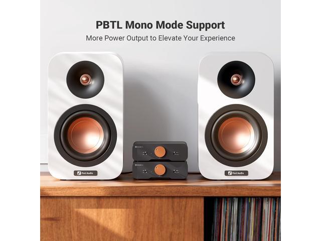 Fosi Audio ZA3 Balanced Stereo Amplifier Home Audio Component Mini 2 Channel Mono Amp TPA3255 for Subwoofer Desktop Home Theater Bookshelf Tower...