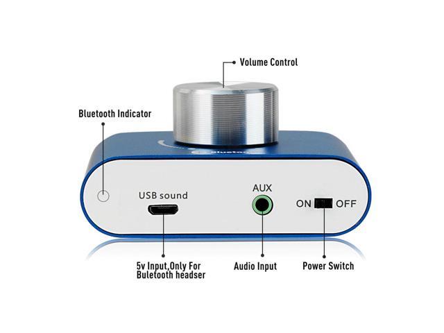 Facmogu F900S Mini Bluetooth 5.0 Digital Amplifier, 2 Channel 80W+80W HiFi Stereo Audio Amp, USB Sound Card Stereo Audio Amp Receiver with...