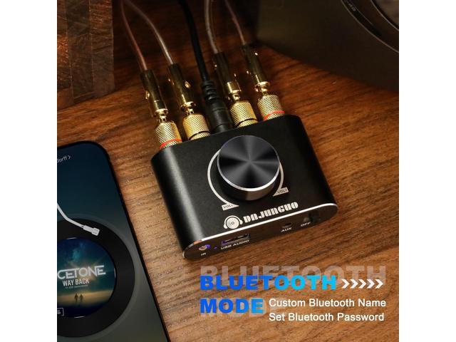 REKOMOPAI Mini Bluetooth Audio Amplifier, Stereo Hi-Fi Digital Amp 2.0 Channel 20W×2 with AUX/USB/Bluetooth Input Wireless Audio Receiver with...