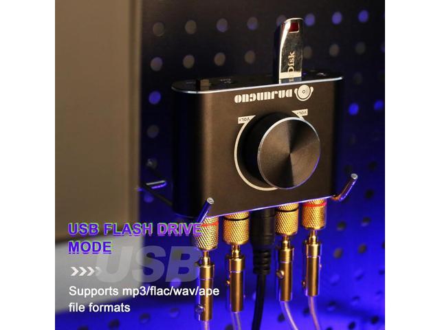 REKOMOPAI Mini Bluetooth Audio Amplifier, Stereo Hi-Fi Digital Amp 2.0 Channel 20W×2 with AUX/USB/Bluetooth Input Wireless Audio Receiver with...