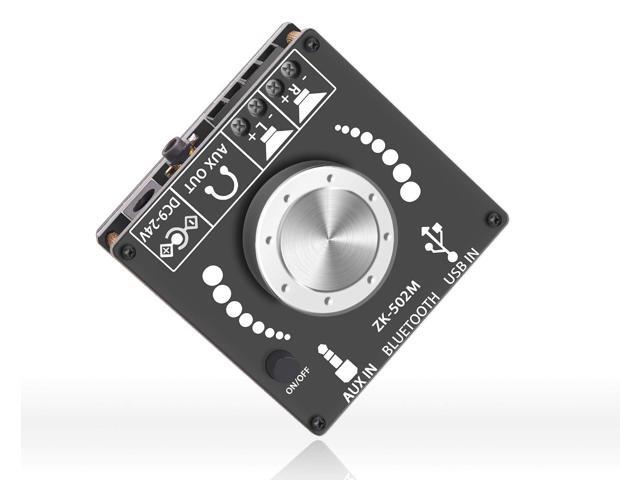 Mini Bluetooth Amplifier 50W+50W Dual Channel Stereo Power Output,DC 12V, Bluetooth+ AUX+ USB Input