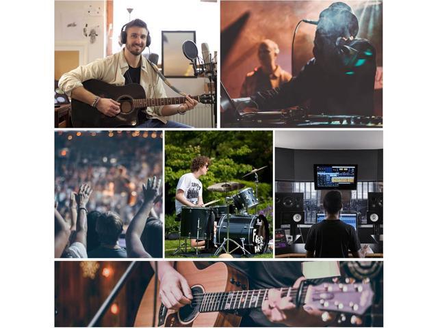 Btuty Ultra Low Noise 4 Channel Line Stereo Mixer 4 Input 1 Output DC 5V Portable Mini Audio Mixer Microphone Guitar Bass Keyboard Mixers for Club...