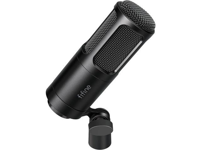 FIFINE XLR Dynamic Microphone, Vocal Podcast Microphone with Cardioid Pattern, Studio Metal Mic for Streaming Voice-Over Dubbing Video Recording,.