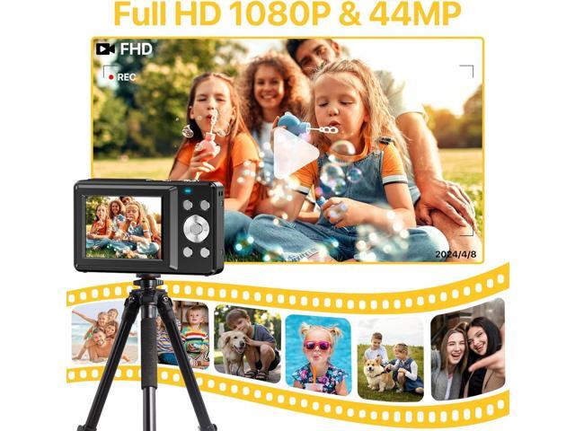 Digital Camera, FHD 1080P Digital Camera for Kids with 32GB SD Card Compact Point and Shoot Camera 16X Zoom Anti Shake Portable Cameras Small...
