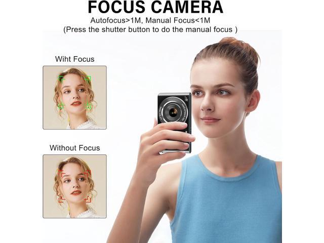 Digital Camera Cheap, UIKICON 4K 44MP Kids Camera with 32GB SD Card, 2.4 Inch Point and Shoot Camera with 16X Digital Zoom, Compact Camera for Kids...