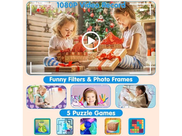 Kids Camera Instant Print - Kids Instant Cameras That Print Photos Digital Camera for Kids 1080P Toys Camera with Instant Pictures Birthday Gifts...