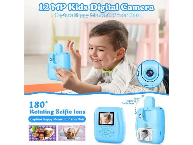 Kids Camera Instant Print, Toy for Kid Christmas Birthday Gift for Boy Girl Age 3-12, 12MP Selfie Toddler Portable Digital Camera, 1080P Child...