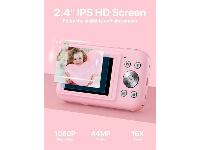 Digital Camera, FHD 1080P Kids Camera with 32GB SD Card 16X Digital Zoom Portable Small Camera, Compact Point and Shoot Camera Mini Digital Camera...