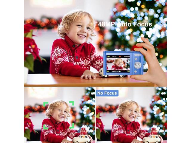 Digital Camera Auto Focus Point and Shoot Camera, FHD 1080P 48MP Kids Camera with 32GB Memory Card,16X Zoom Vlogging Camera Small Digital Cameras...