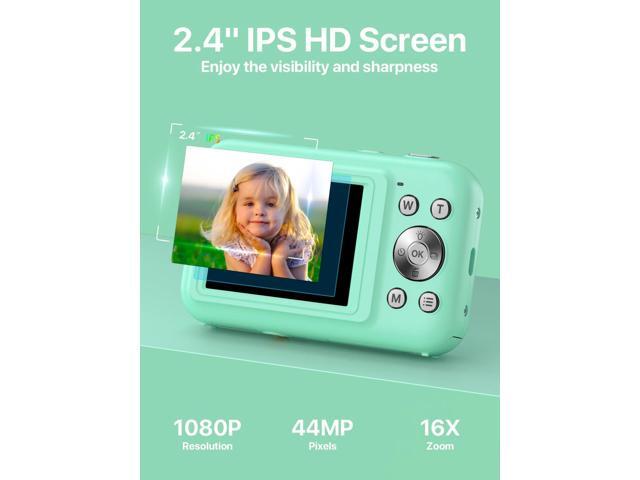 Digital Camera, FHD 1080P Kids Camera with 32GB SD Card 16X Digital Zoom Portable Small Camera, Compact Point and Shoot Camera Mini Digital Camera...
