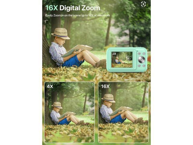 Digital Camera, FHD 1080P Kids Camera with 32GB SD Card 16X Digital Zoom Portable Small Camera, Compact Point and Shoot Camera Mini Digital Camera...
