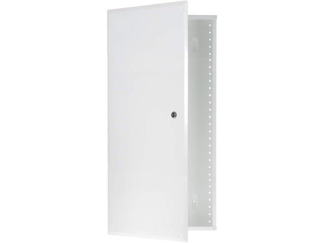On-Q 28' Structured Media Enclosure with Hinged Cover Lock, 20 Gauge CRS, Flush or Surface Mount